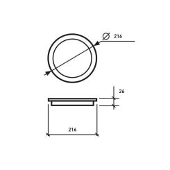 Светильник Eurolamp Downlight NEW 24W 2150Lm 4000K Фото 1