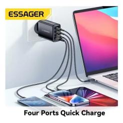 Зарядное устройство Essager 3xUSB-C + 1xUSB 120W GaN Фото 2