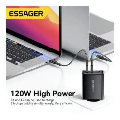 Зарядное устройство Essager 3xUSB-C + 1xUSB 120W GaN Фото 3