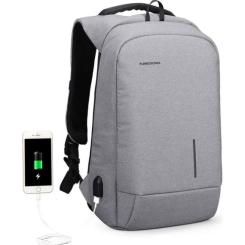 Рюкзак для ноутбука Kingsons 17" laptop backpack Light Grey Фото 2