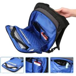 Рюкзак для ноутбука Kingsons 17" laptop backpack Light Grey Фото 5