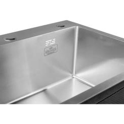 Мойка кухонная Kroner Geburstet-5843HM Фото 5