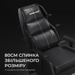 Кресло игровое Anda Seat X3 PVC Gaming Sofa Black Фото 8