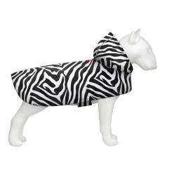Дождевик для животных WAUDOG Clothes з капюшоном "Зебра" L Фото 1