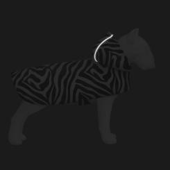 Дождевик для животных WAUDOG Clothes з капюшоном "Зебра" L Фото 3