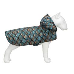 Дождевик для животных WAUDOG Clothes з капюшоном "Луска" XS Фото 1
