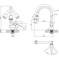 Смеситель Agua Sevilla-C039VRD Фото 6