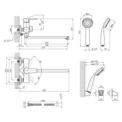 Смеситель Kroner KRM Elbe - C070 Фото 7