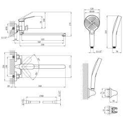 Смеситель Kroner KRM Linz - GRN070 Фото 7