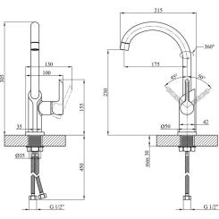 Смеситель Kroner Essen-SCH030 Фото 8