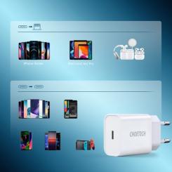 Зарядное устройство Choetech USB-C PD20W white Фото 11