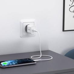 Зарядное устройство Choetech USB-C PD20W white Фото 2