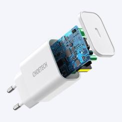 Зарядное устройство Choetech USB-C PD20W white Фото 6