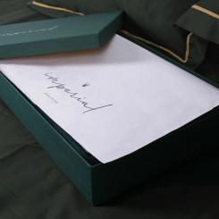 Постельное белье MirSon Сатин Imperial Satin Emerald 200х220 Евро Фото 9