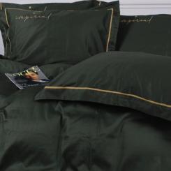 Постельное белье MirSon Сатин Imperial Satin Emerald 200х220 Евро Фото 4