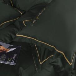 Постельное белье MirSon Сатин Imperial Satin Emerald 200х220 Евро Фото 6