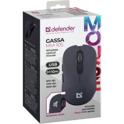 Мышка Defender Gassa MM-105 Wireless Black Фото 4