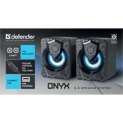 Акустическая система Defender Onyx Led USB Black Фото 4