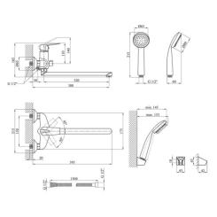 Смеситель Kroner Odra-C071 Фото 8