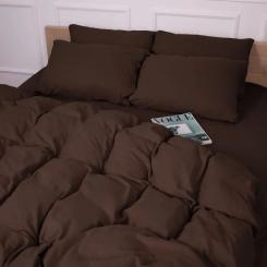 Постельное белье MirSon 003 Brown Фланель 2x143x210 Сімейний Фото 11