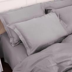 Постельное белье MirSon Tencel №06 Gray 175х210 двоспальний Фото 4