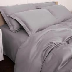 Постельное белье MirSon Tencel №06 Gray 175х210 двоспальний Фото 6