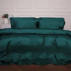 Постельное белье MirSon Tencel №07 Emerald 200x220 Евро Фото