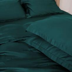 Постельное белье MirSon Tencel №07 Emerald 200x220 Евро Фото 2