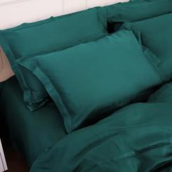 Постельное белье MirSon Tencel №07 Emerald 200x220 Евро Фото 5