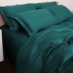 Постельное белье MirSon Tencel №07 Emerald 200x220 Евро Фото 7