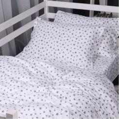 Постельное белье MirSon 016 White Stars Фланель 175х210 двуспальный Фото 2
