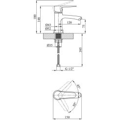 Смеситель Kroner Elbe-C010 Фото 6