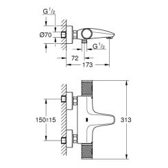Смеситель Grohe QuickFix Precision Feel Фото 3
