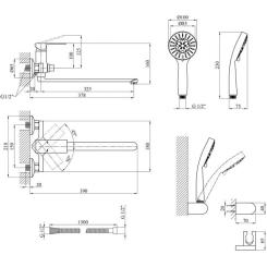Смеситель Kroner Harz-C070 Фото 8