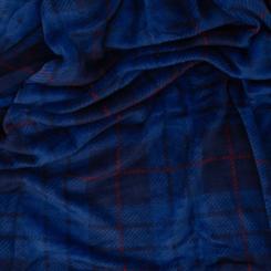 Плед Ardesto Flannel 160х200см, 100% поліестер, клітинка, синій Фото 2