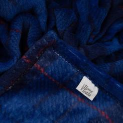 Плед Ardesto Flannel 160х200см, 100% поліестер, клітинка, синій Фото 3