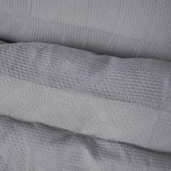 Постельное белье MirSon №20-02 Waffle Gray 200x220 Евро Фото 4