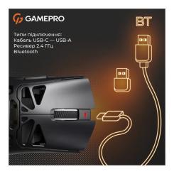 Мышка GamePro Genesis Spider Wireless/Bluetooth/USB Black Фото 4