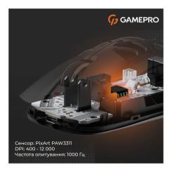 Мышка GamePro Genesis Spider Wireless/Bluetooth/USB Black Фото 6
