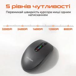 Мышка Meetion BTM100R Wireless/Bluetooth Black Фото 3
