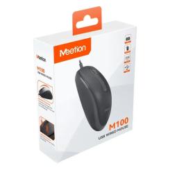 Мышка Meetion M100 USB Black Фото 1
