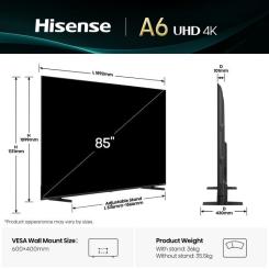 Телевизор Hisense 85A6Q Фото 1