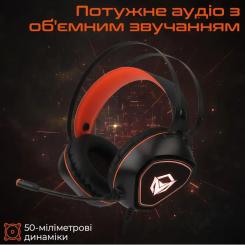 Наушники Meetion HP020 Black/Orange Фото 2