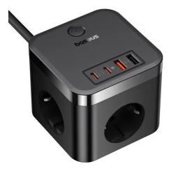 Сетевой фильтр питания Baseus PowerCombo Cube Power Strip Фото 2