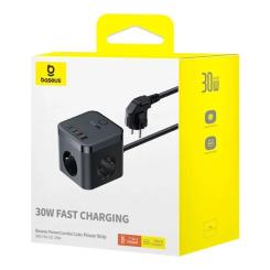 Сетевой фильтр питания Baseus PowerCombo Cube Power Strip Фото 4