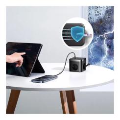 Сетевой фильтр питания Baseus PowerCombo Cube Power Strip Фото 8