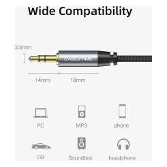 Кабель мультимедийный Cabletime 3.5mm M to 3.5mm M 1.8m Фото 4