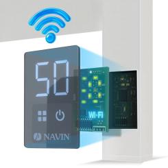 Полотенцесушитель Navin Авангард Х, 1200х480, Wi-Fi, сталь, білий, лівобіч Фото 8