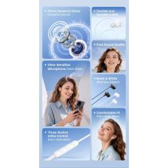 Наушники Vention Echo Lite 3.5mm In-Ear Wired White Фото 3