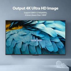 Кабель мультимедийный Vention HDMI M to HDMI M 1.0m 4K60Hz black Фото 3